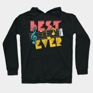 'Best Dad Music Notes' Cool Music Father's Day Gift Hoodie